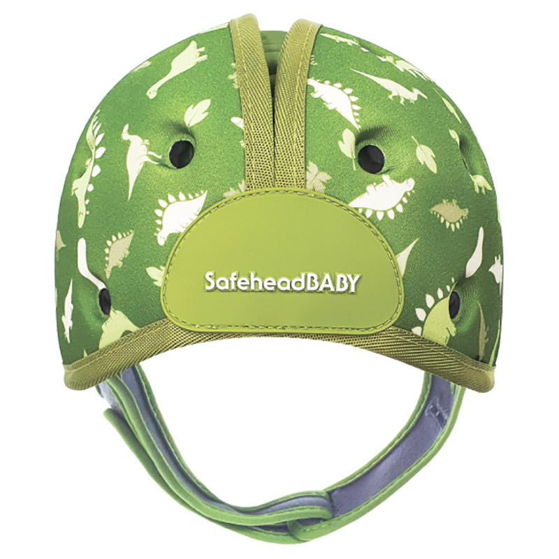 SafeheadBABY - Soft Helmet Learning To Walk - Dino Green