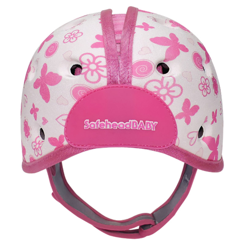 SafeheadBABY - Soft Helmet Learning To Walk Butterfly Heart Pink