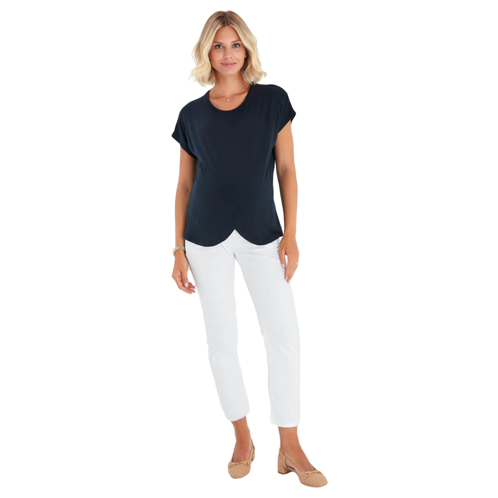 Accouchee - Handy Top For Pregnancy & Nursing - Navy Blue