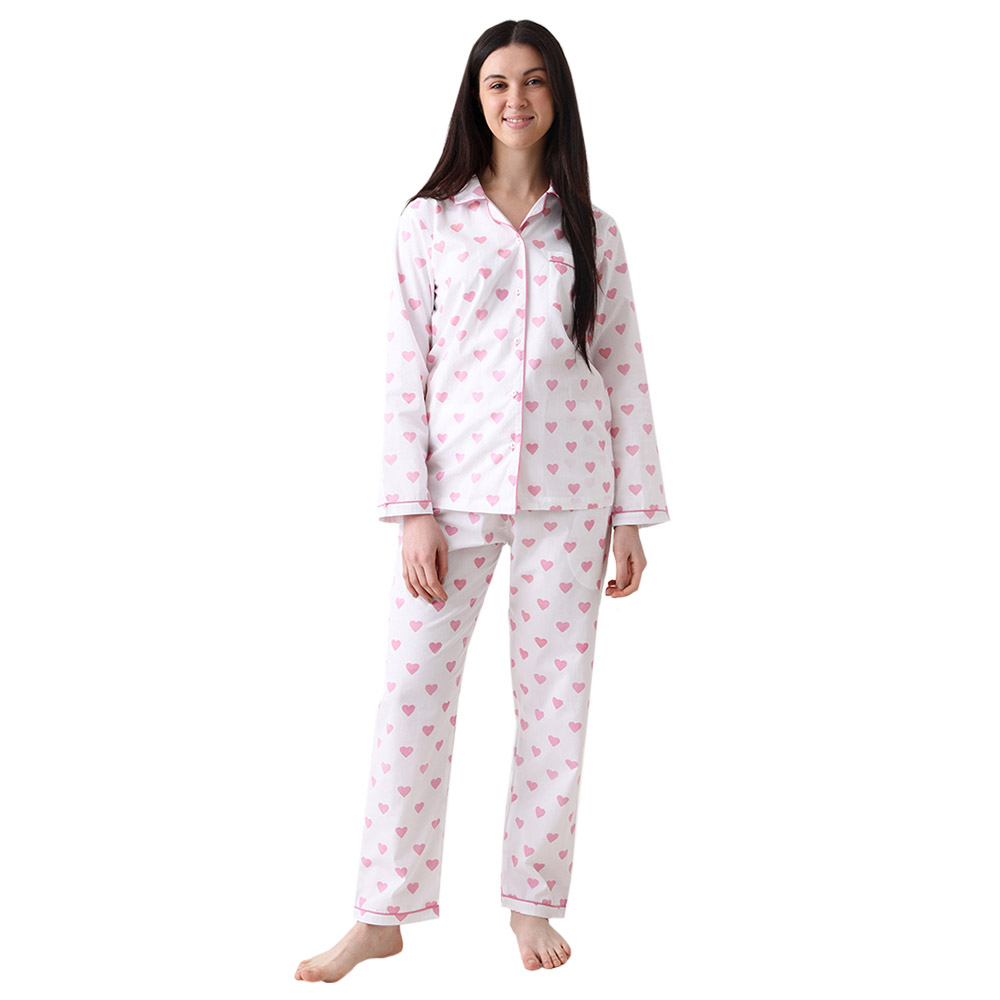 Little West Street - Women Red Hearts Pajama Set