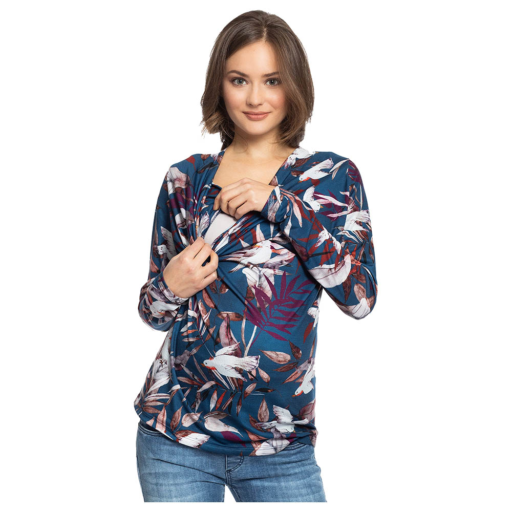 Mums & Bumps - Pietro Brunelli Ginestra Maternity Top Blue