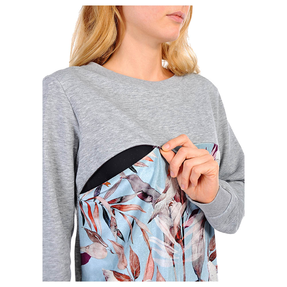 Mums&Bumps Pietro Brunelli Santa Monica Maternity Top Grey
