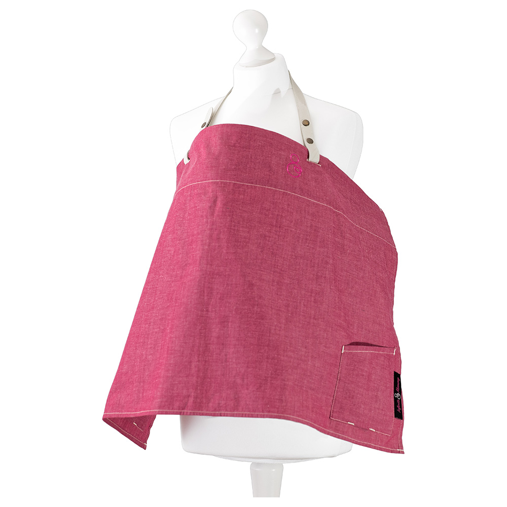 Infinite Mommy - Luxury Organic Nursing Cover - Red