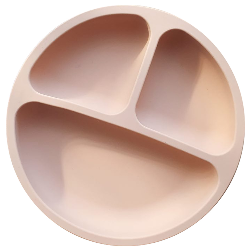 Dove and Dovelet Silicone Divided Plate - Peachy