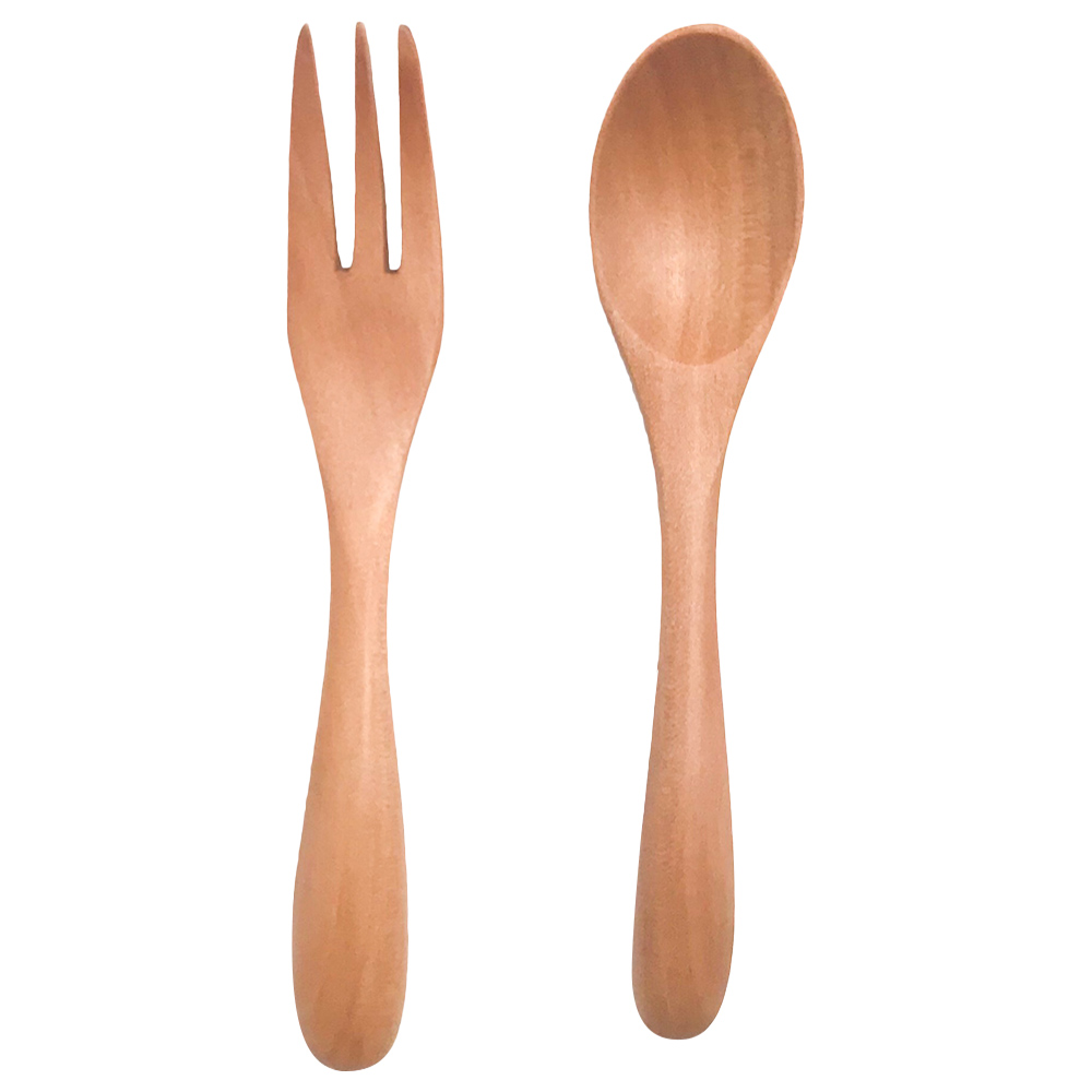 Dove And Dovelet Eco Wood Toddler Cutler Set - Wooden
