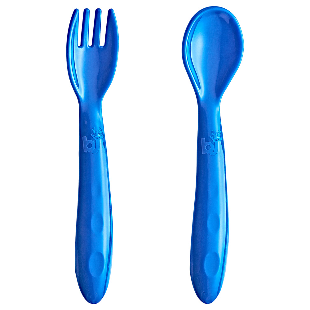 Babyjem Baby Spoon & Fork Set - Blue
