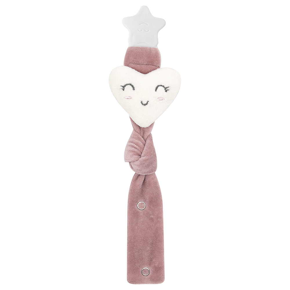 Babyjem - Soother Holder Heart - Rose