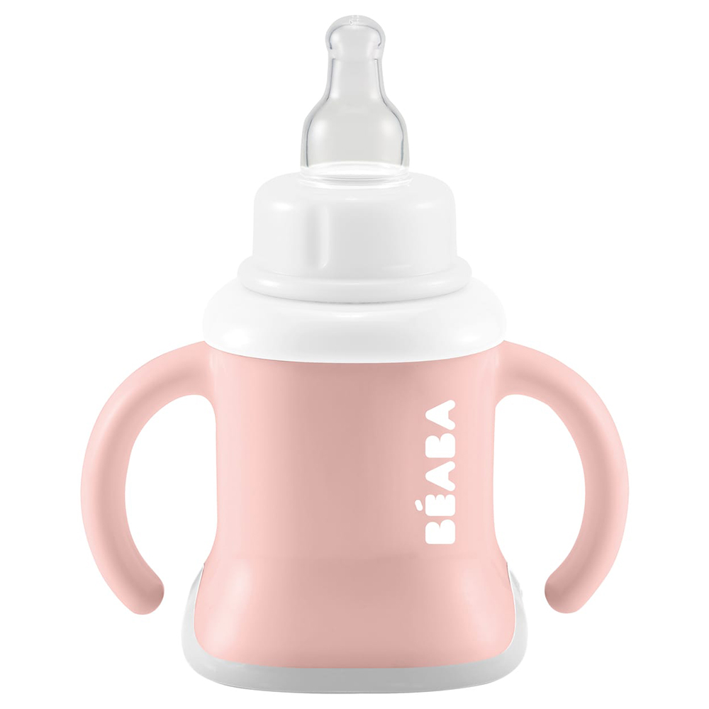 Beaba - 3-in-1 Evolutive Training Cup - Old Pink - 150 ml