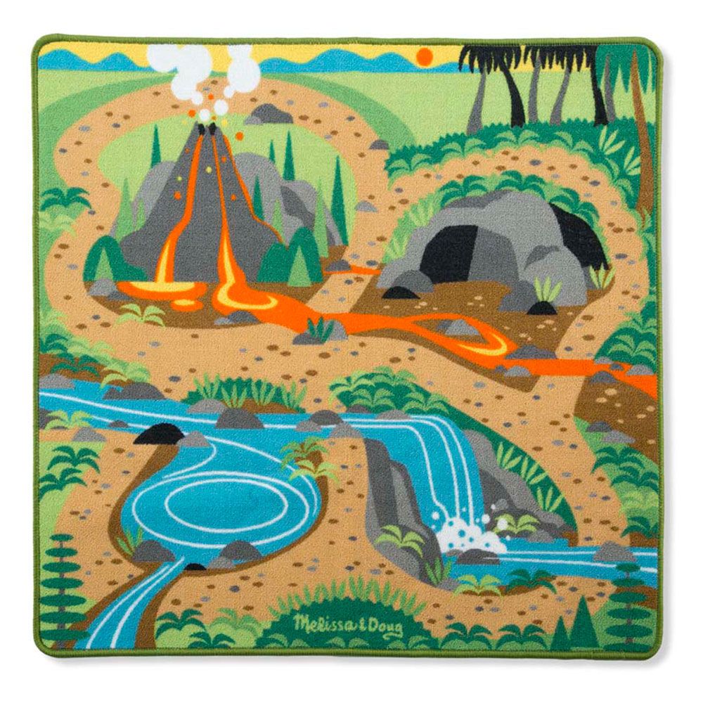Melissa & Doug - Prehistoric Playground Dinosaur Rug