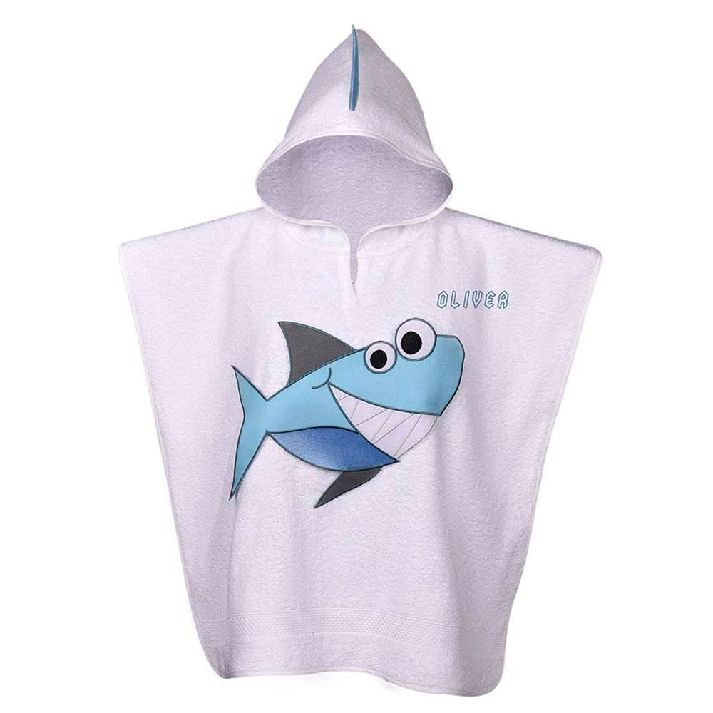 Creative Costumez - Baby Personalized Shark Hooded Towel