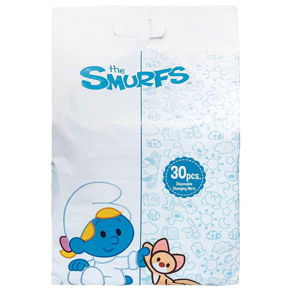 Smurf - Polybag of 30 Disposable Changing Mats