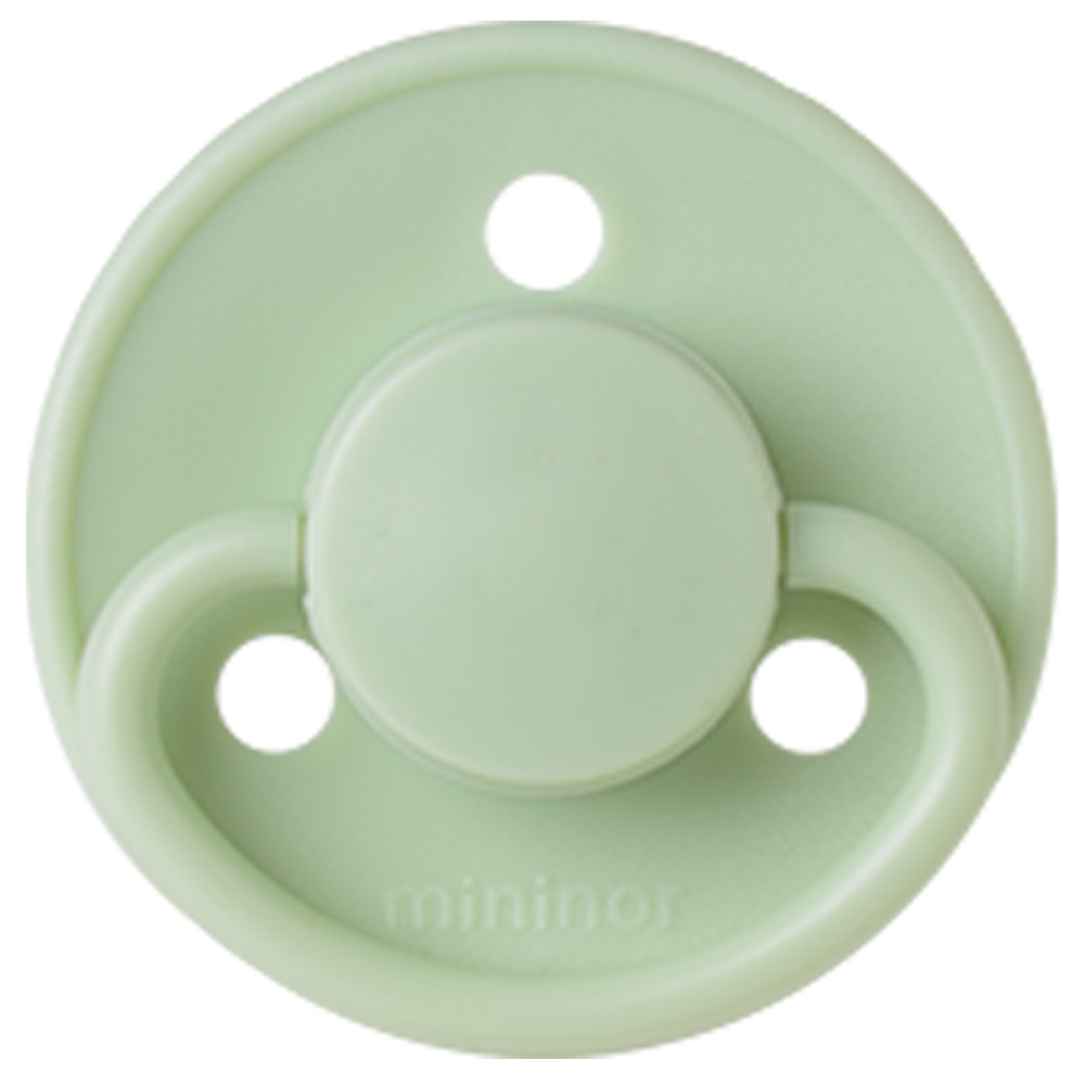Mininor - Round Latex Pacifier 0M+ - Gooseberry