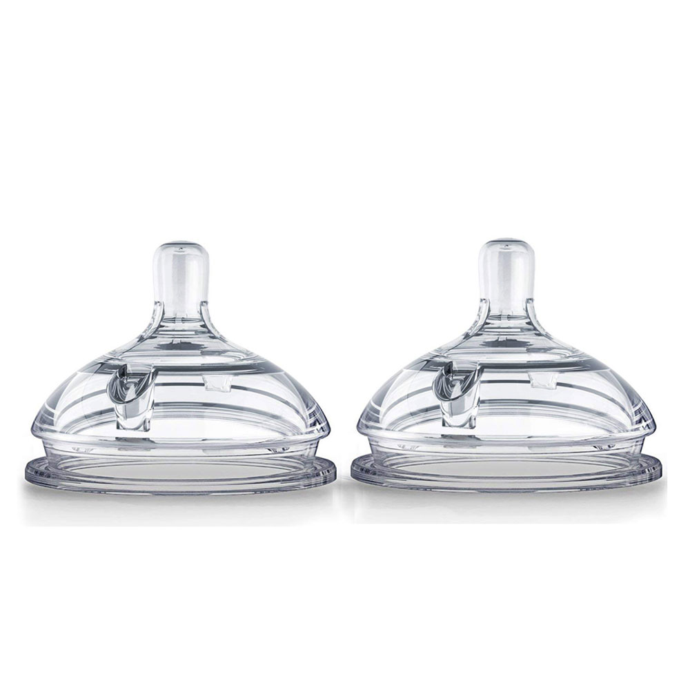 Comotomo - Natural Teat Silicone Nipples - Medium Flow - 2 Pcs