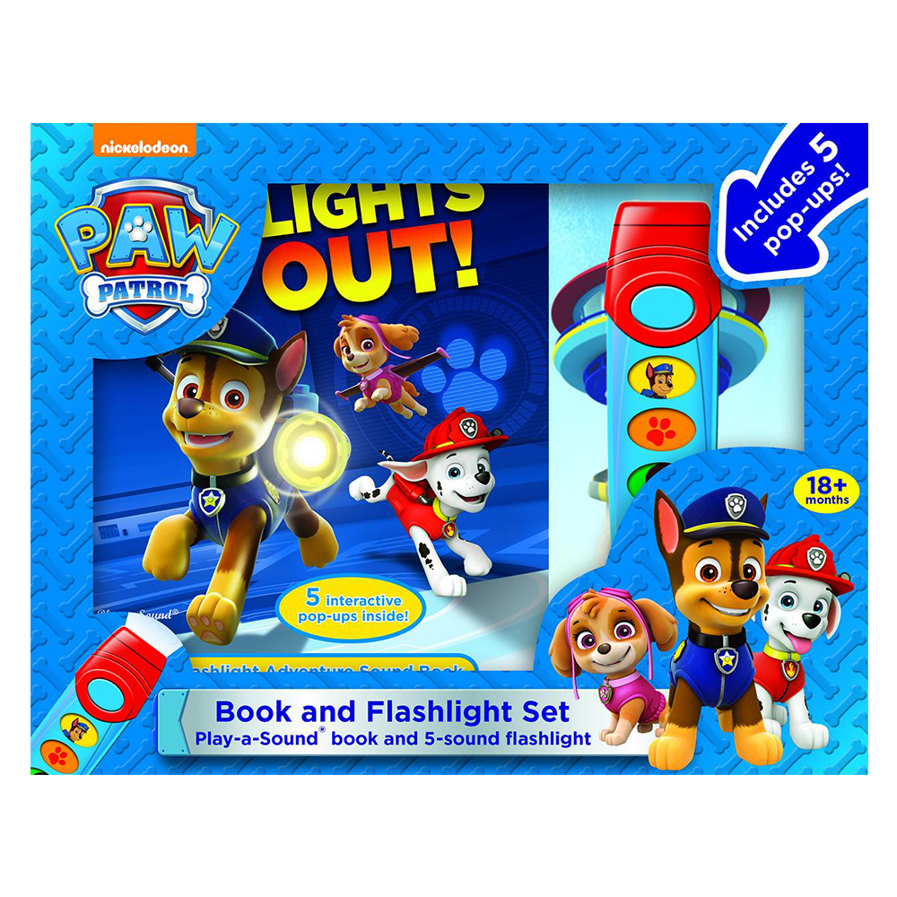 مجموعة الكتاب والكشاف الضوئي Paw Patrol