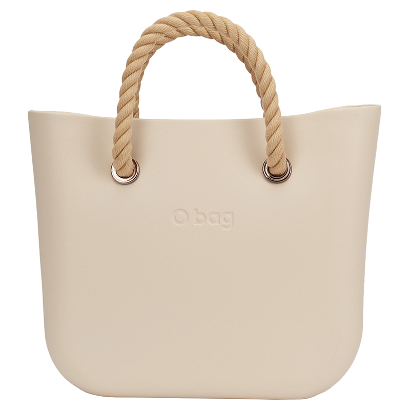 O Bag - Mini with Rope Handles Handbag - Sand