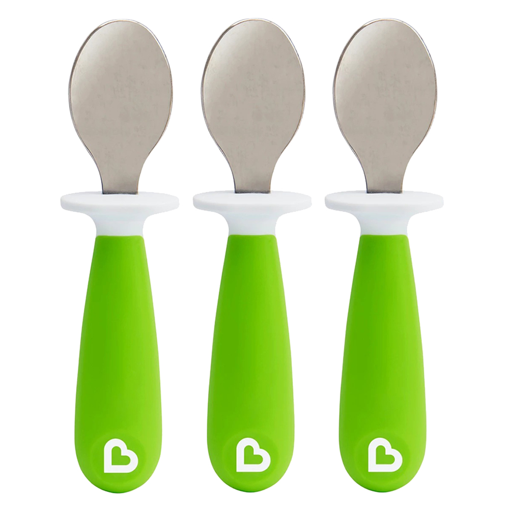 Munchkin Raise Toddler Spoons 3pcs - Green