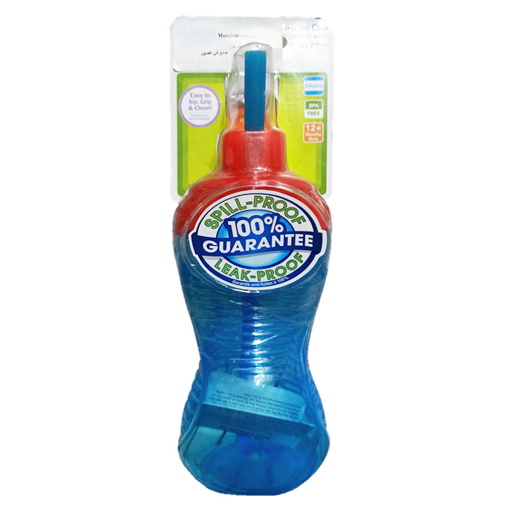 Munchkin - Mighty Grip Flip Straw Cup - Dark Blue - 296ml