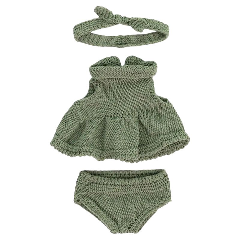 Miniland Knitted Doll Outfit 21cm - Dress & Headband Miniland Knitted Doll Outfit 21cm - Dress & Headband