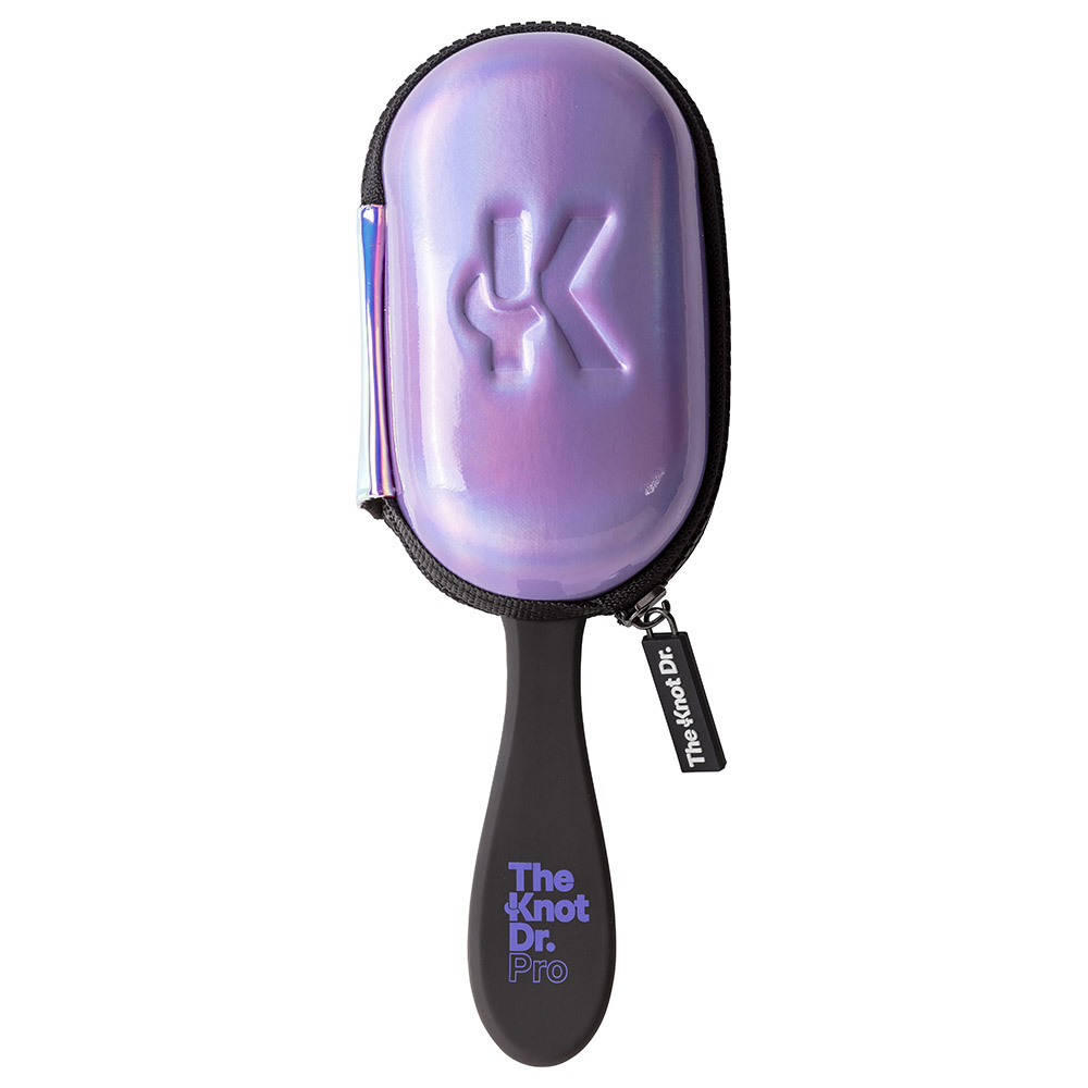 Knot Dr. - Pro Hair Brush with Holographic Head Case - Periwinkle