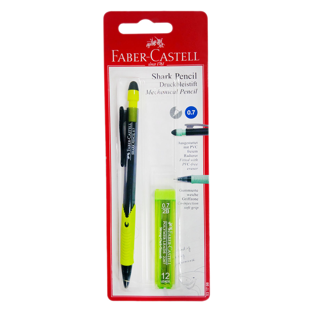 قلم رصاص شارك 0.7 ملم مع علبة رصاص من ماركة فيبر-كاسل