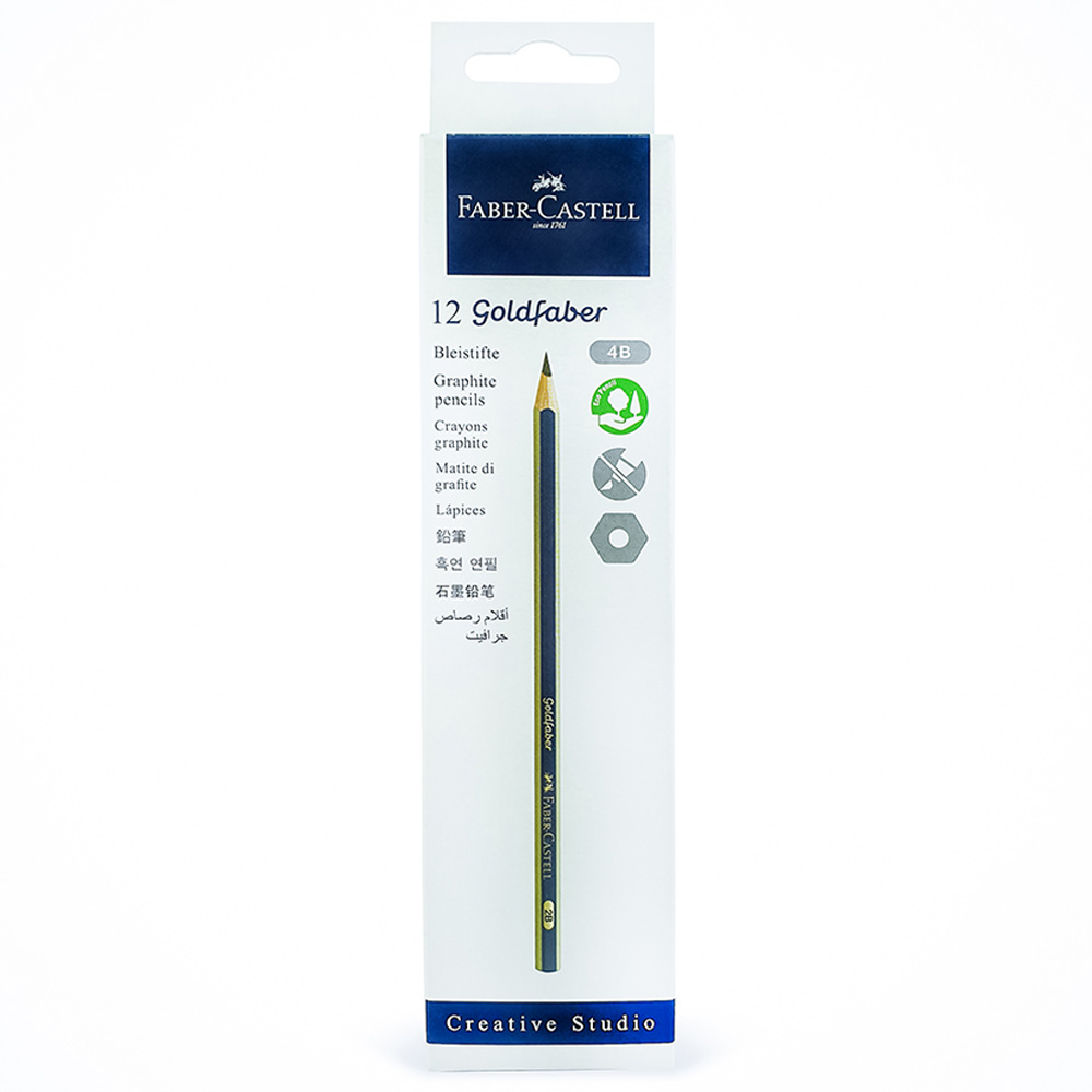 Faber-Castell - Gold Faber Graphite Pencil 4B - 12pcs