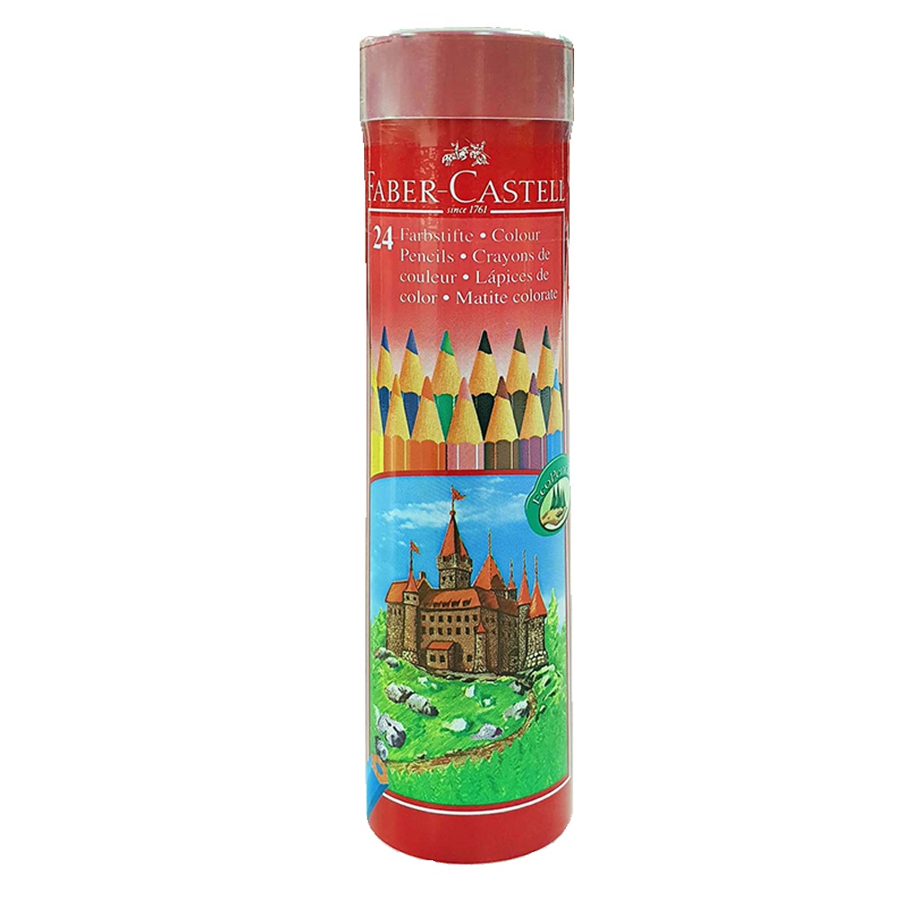 Faber-Castell - Colour Pencils Round Tin of 24