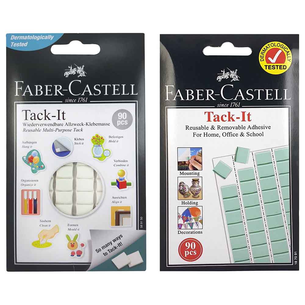 Faber-Castell - Tack-It Ashesive - White & Green