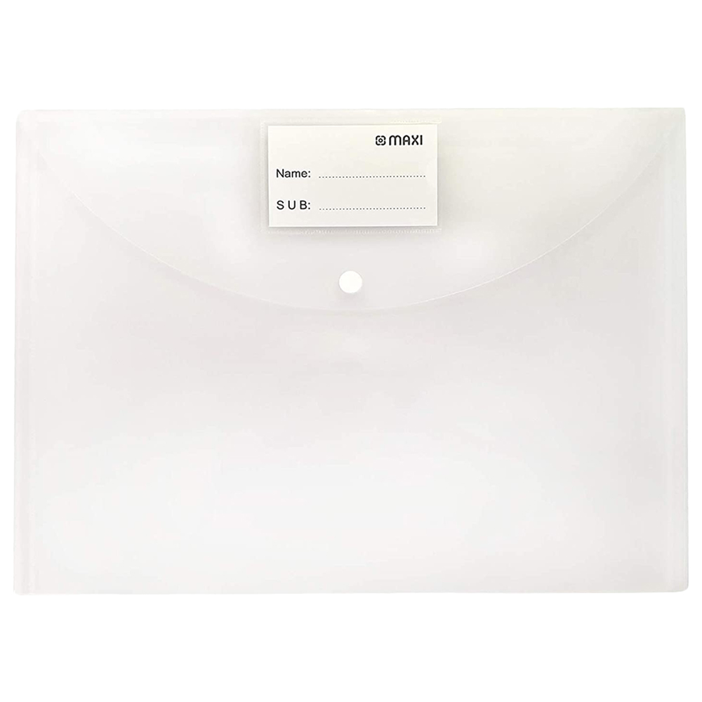 ماكسي - ملف مستندات فولسكاب - شفاف