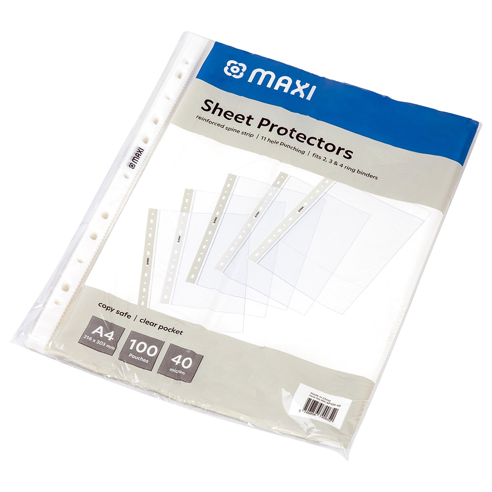 ماكسي - حامي الأوراق A4 - 40 ميكرون - عدد 100