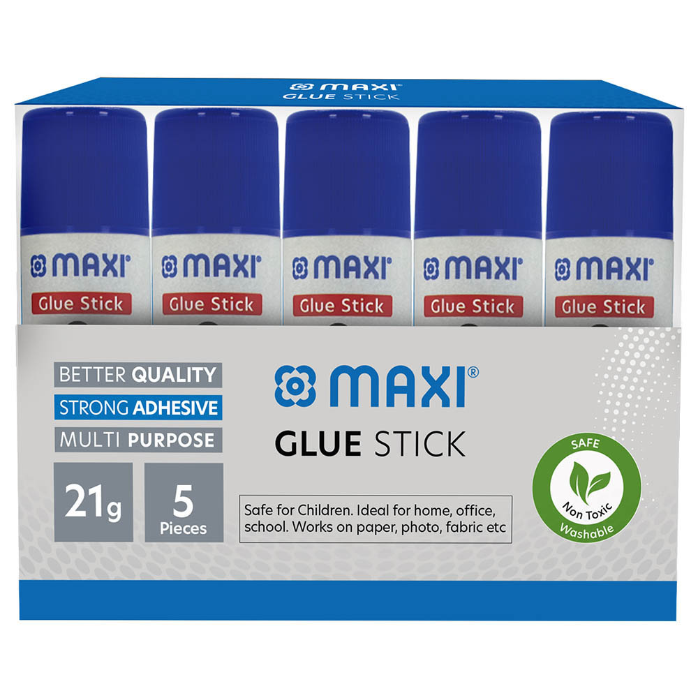 Maxi - 21Gm Glue Stick Pet Box - 5Pcs