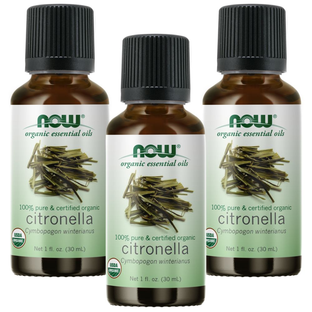 زيت السترونيلا من ناو إسينشال أويلز، عبوة من 3 قطع، 1 أونصة سائلة