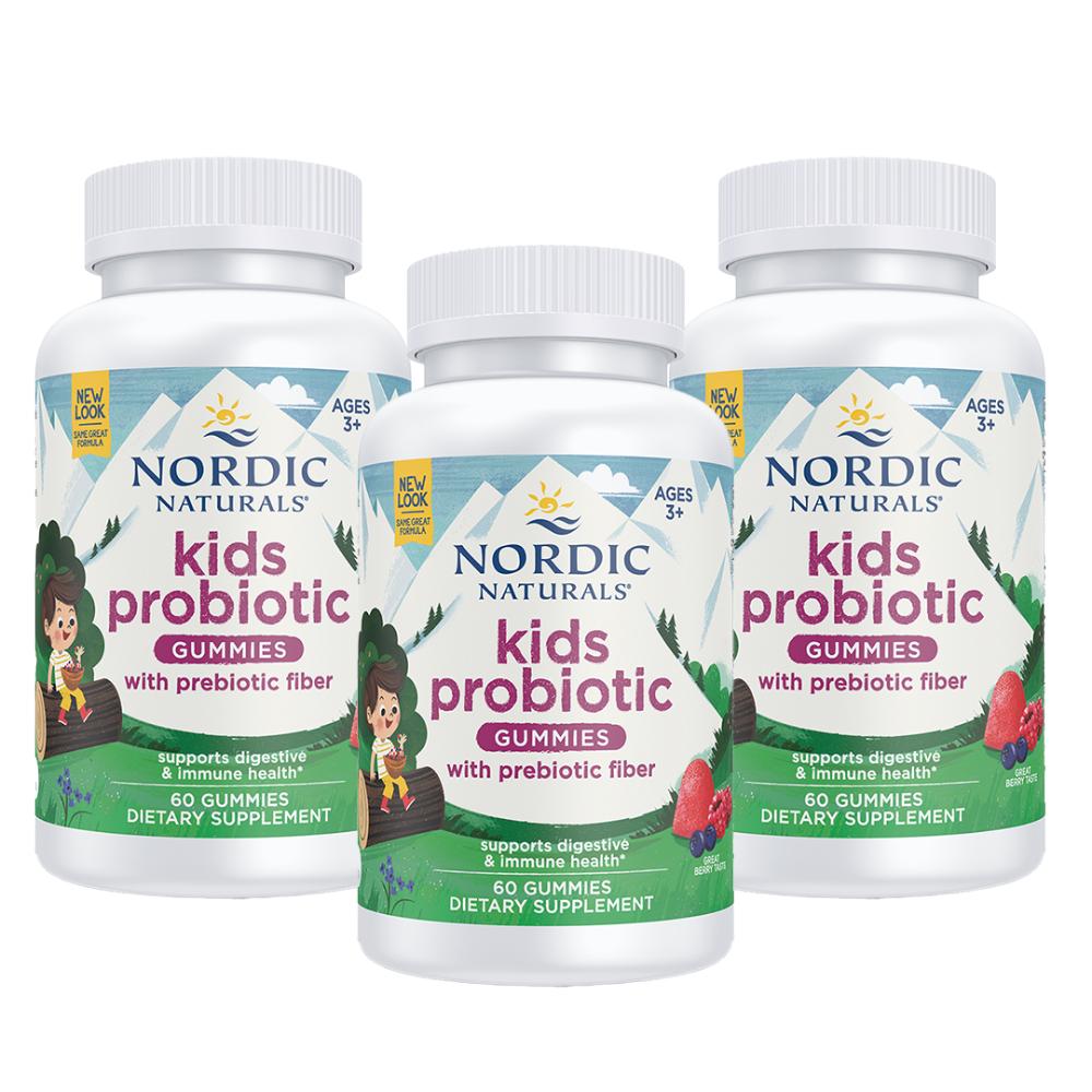 نوردك ناتشورالز بروبيوتيك للأطفال 60 حبة 0 عدد 3