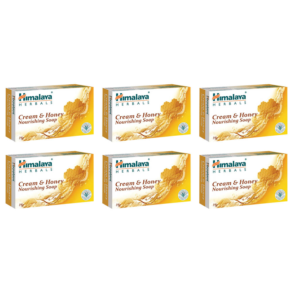 Himalaya - 6pcs Nourishing Cream & Honey Soap 125g