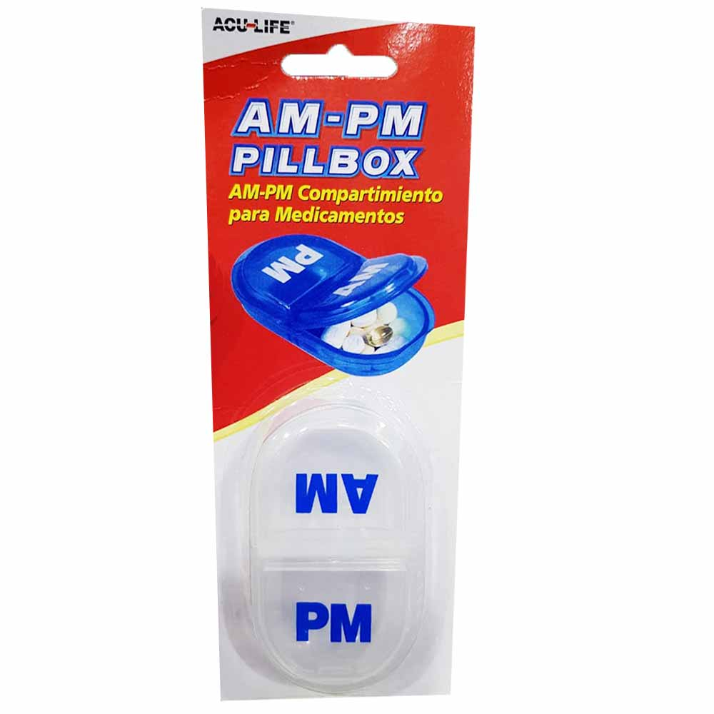 أكيو لايف - علبة حبوب صباحية/مسائية - ألوان متنوعة