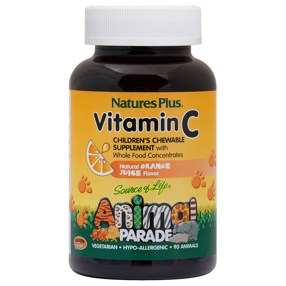 أقراص فيتامين سي القابلة للمضغ للأطفال من أنيمال باريد، إصدار التسعينيات