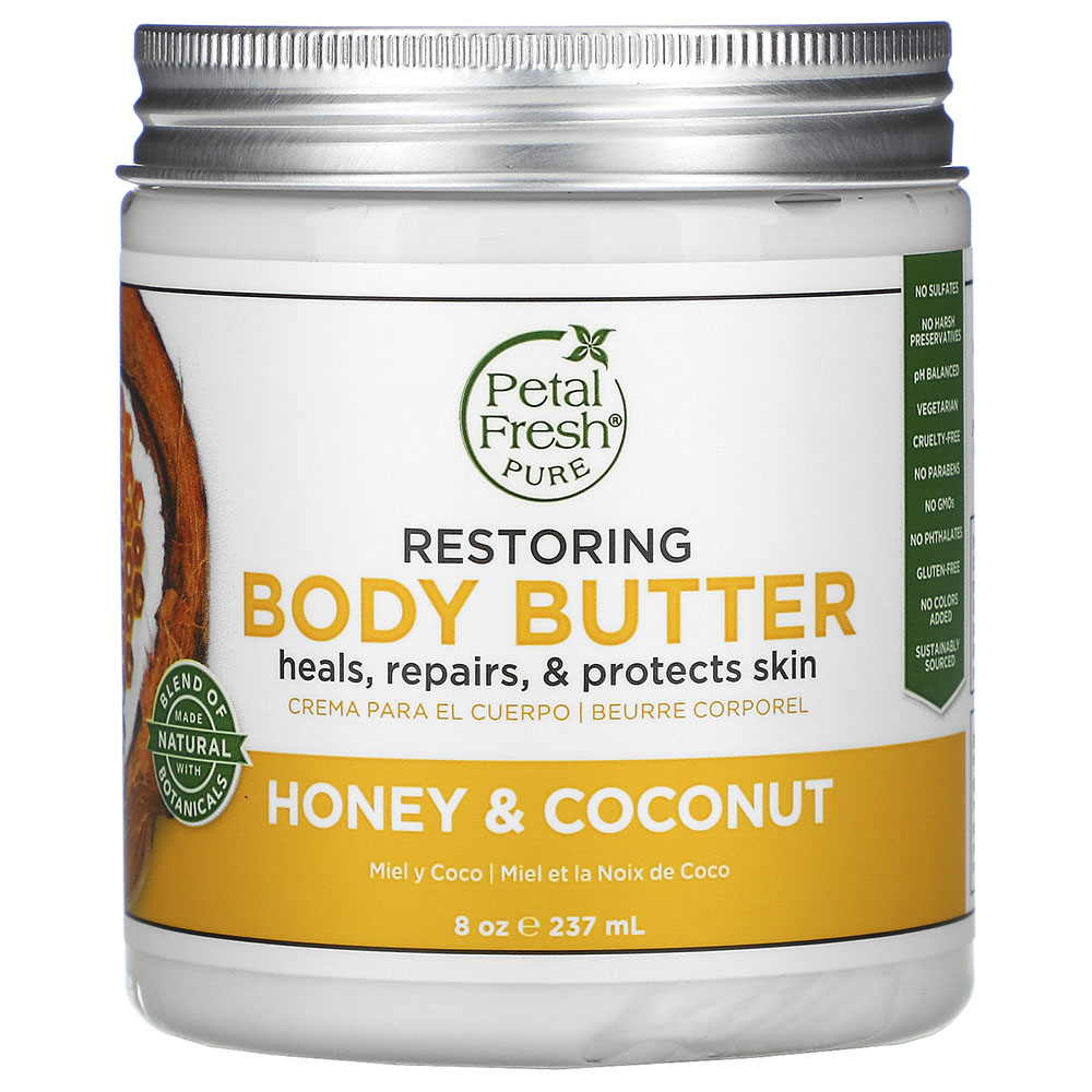 بيتال فريش - زبدة الجسم لتجديد البشرة - عسل وزيت جوز الهند - 237مل