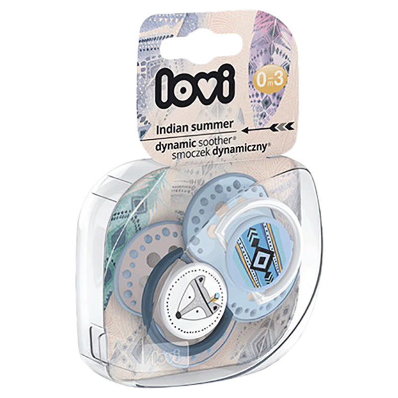 لوفي لهاية سيليكون مرنة الحركة عدد 2 صيف هندي أزرق 0 3 أشهر