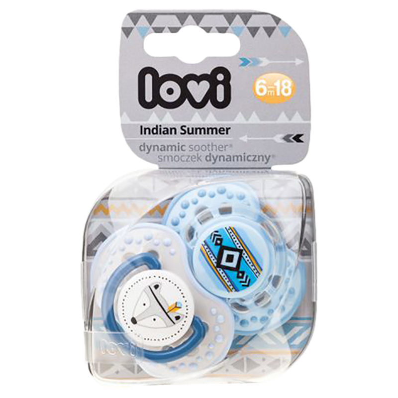 لوفي لهاية سيليكون مرنة الحركة عدد 2 صيف هندي أزرق 6 18 شهر