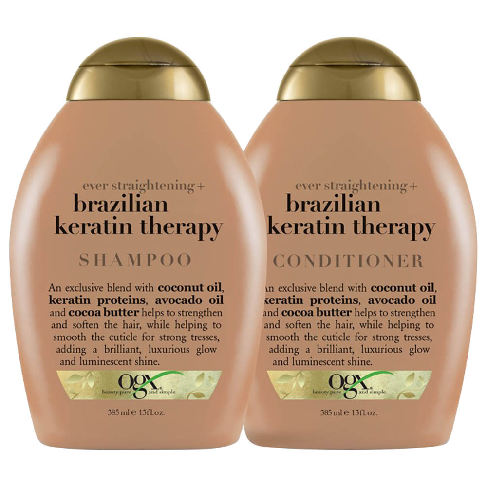 OGX Shampoo Ever Straightening Keratin Smooth 385ml Buy at Best Price from Mumzworld