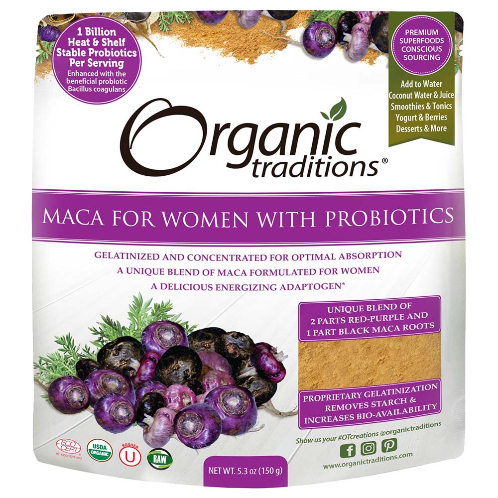 Organic Traditions Women's Maca Powder withProbiotics 150g
