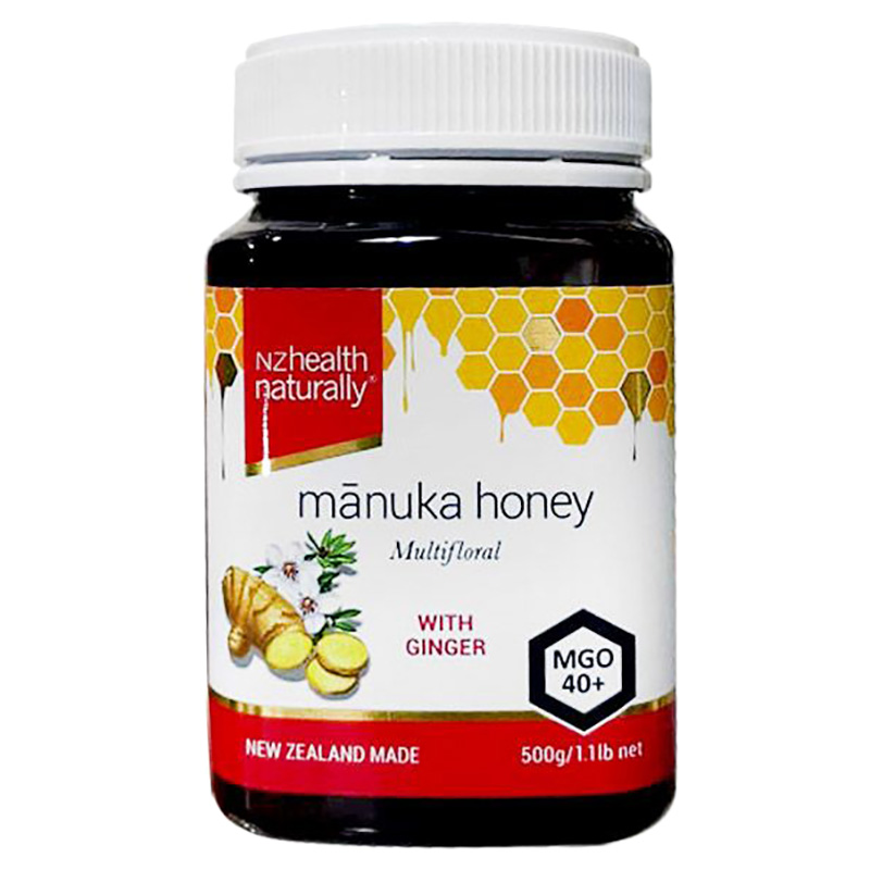 NZ Health - Manuka Honey MGO 40+ with Ginger - 500g