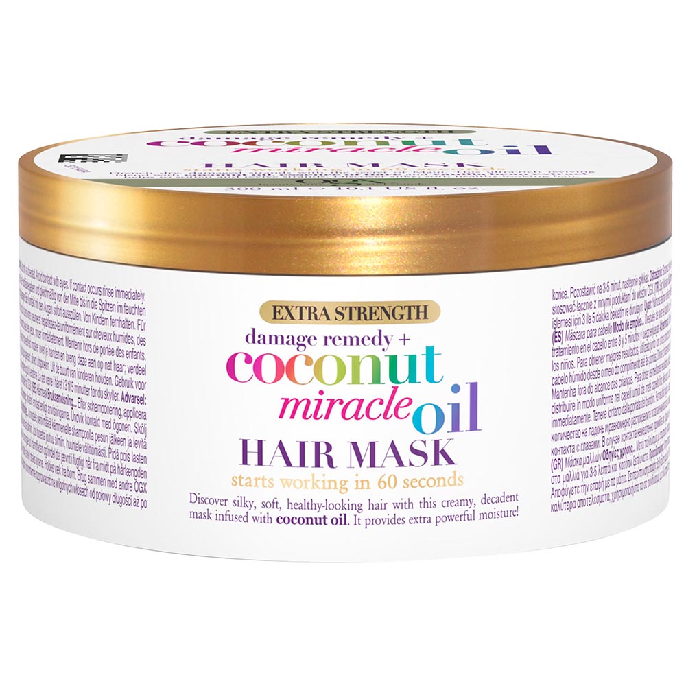 OGX Damage Remedy+ Extra Strength Coconut Miracle Oil Hair Mask White 300ml