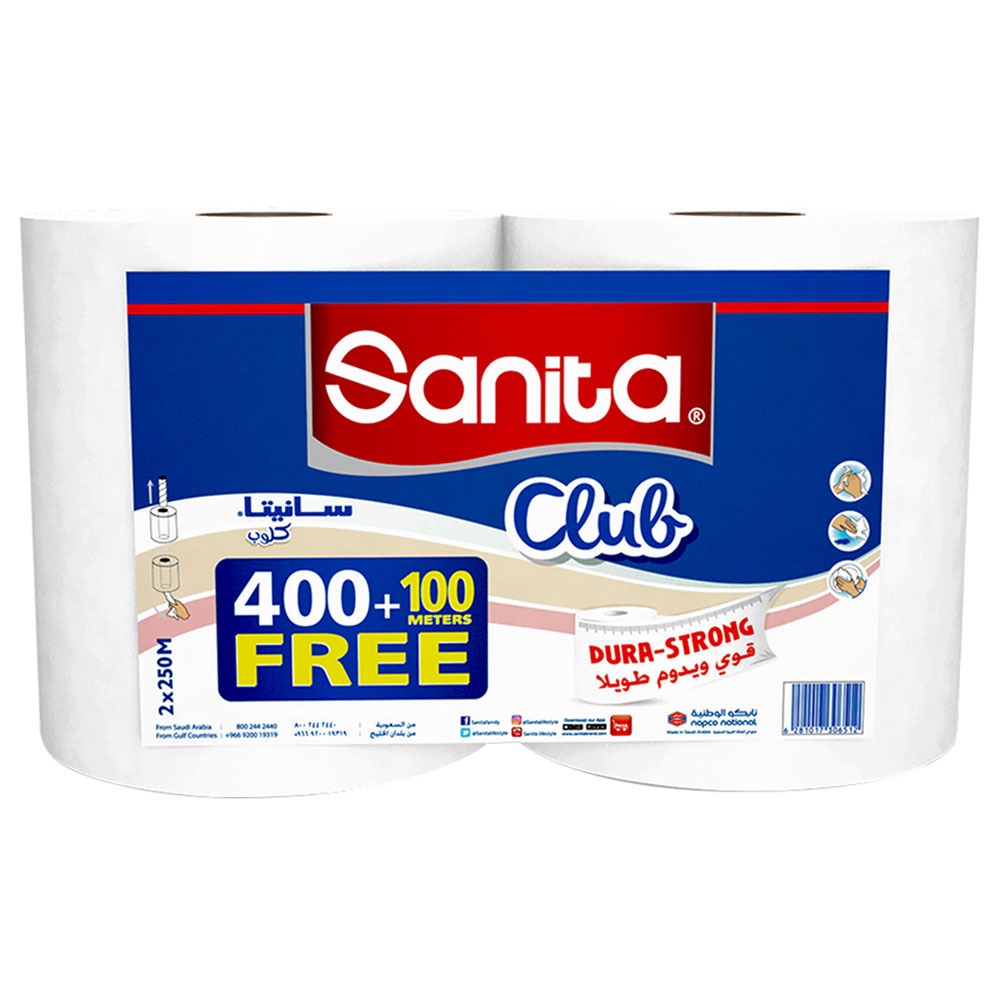 Sanita - Maxi Roll - 2 Roll - 400+100M