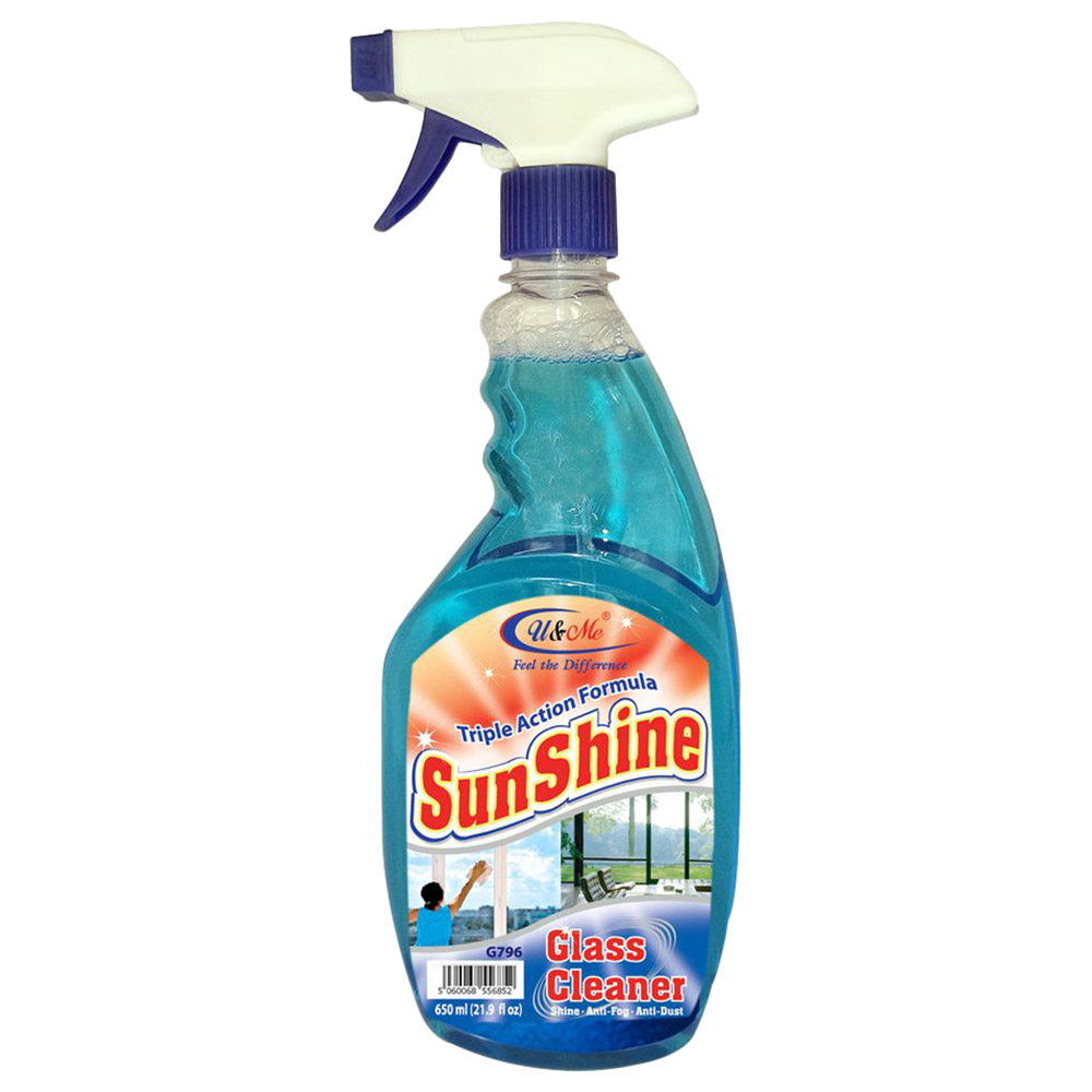 U&Me - Sun Shine Glass Cleaner 650ml - Blue