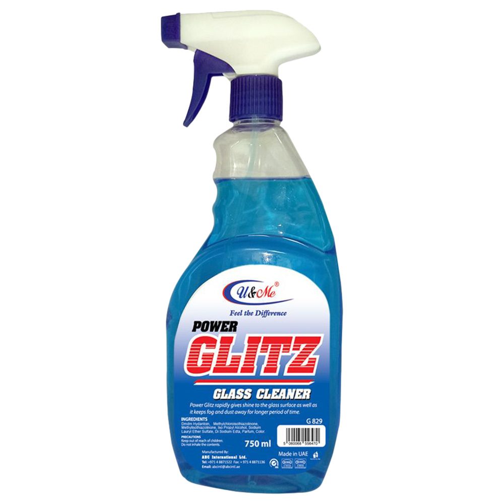U&Me - Glitz Glass Cleaner 750ml - Blue