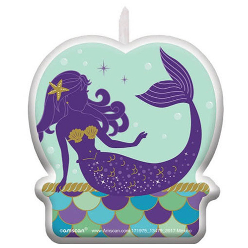 Party Centre - Mermaid Wishes Birthday Candle