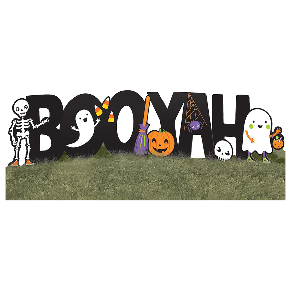 Amscan - Halloween Boo-Yah! Corrugate & Plastic Yard Sign
