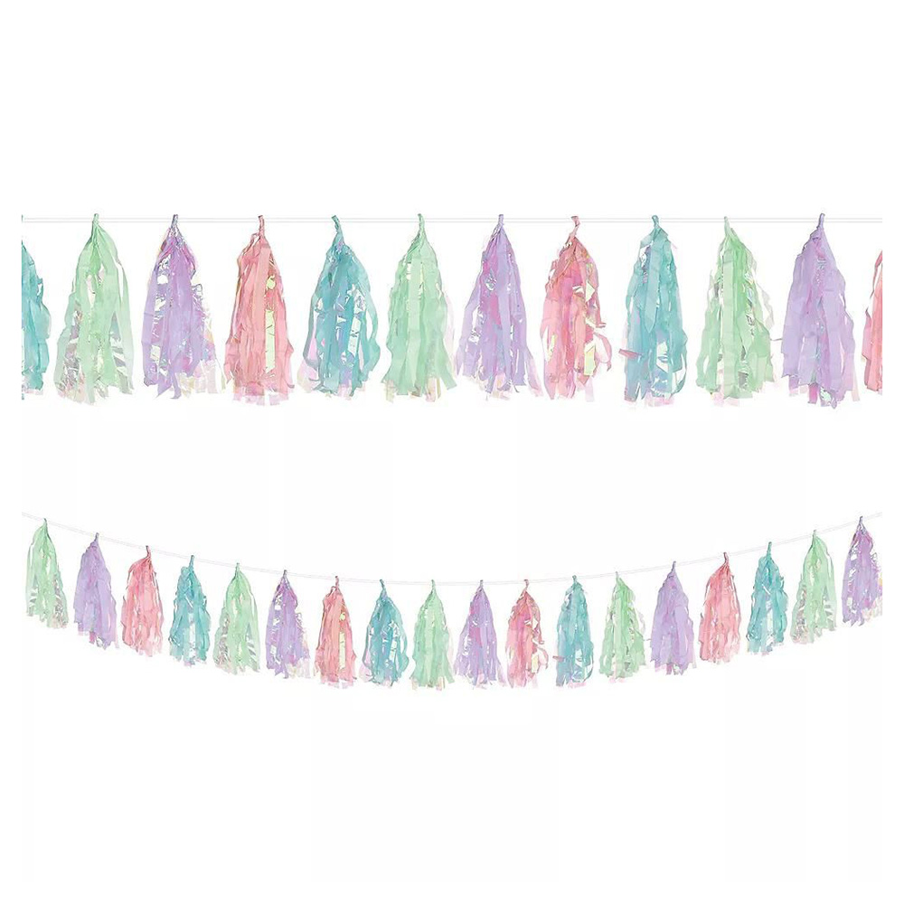 Party Centre - Pretty Pastel Party Glitter Tassel Garland