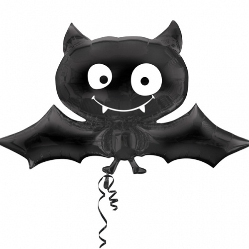 Party Centre - Black Bat Supershape Balloon