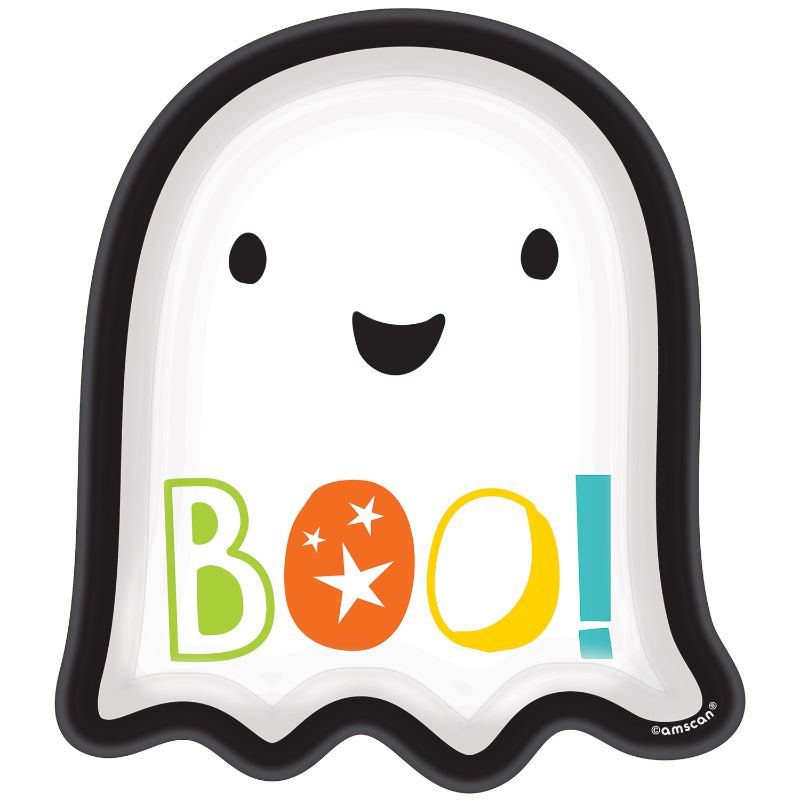 Party Centre - Ghost Shaped Paper Plates 7" 8pcs